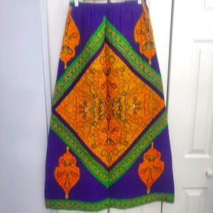Psychedelic quilted skirt